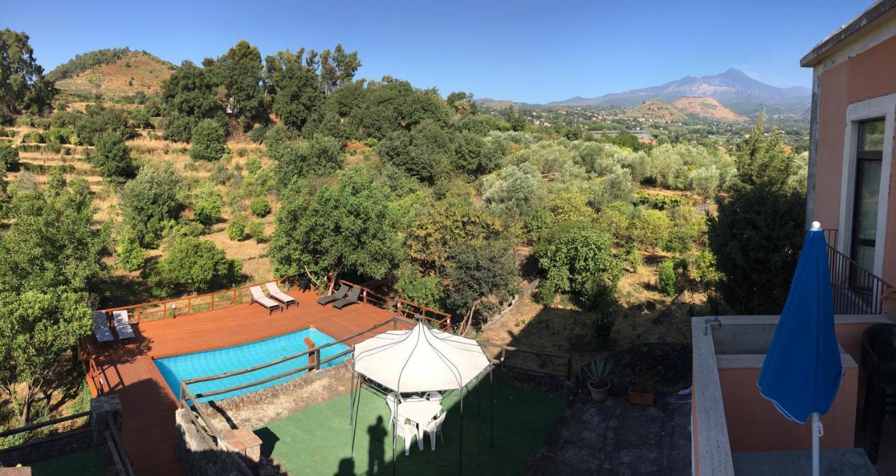 Villa Bonaccorso - Antica E Maestosa Villa Con Piscina Ai Piedi Dell'Etna ヴィアグランデ エクステリア 写真